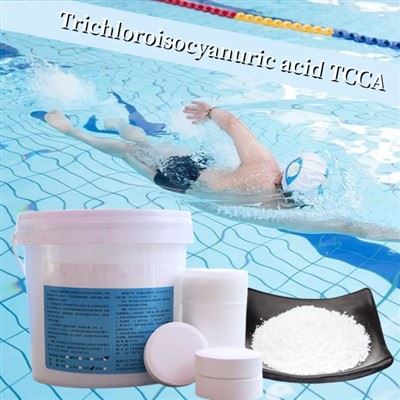 Heitt Selja Sundlaug Efni Trichloroisocyanuric Acid TCCA 90 Tafla Klór Tafla