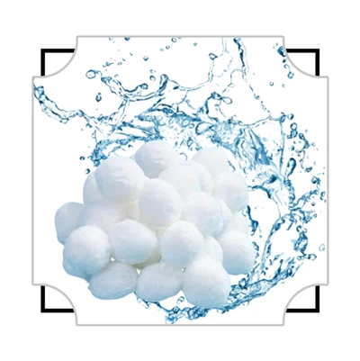 Minna bakþvottur pólýester bakteríur House Filter Media Fiber Balls Fyrir Koi Pond