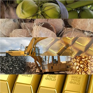 6x12 möskva gull endurheimt Pellet Activated Carbon