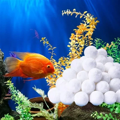 Aquarium Tank Clean 3 Micron orkusparandi dælur Filter Polyester Fiber Ball